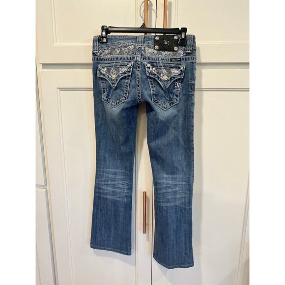 Miss Me Blue Straight Leg Jeans - Picture 4 of 8